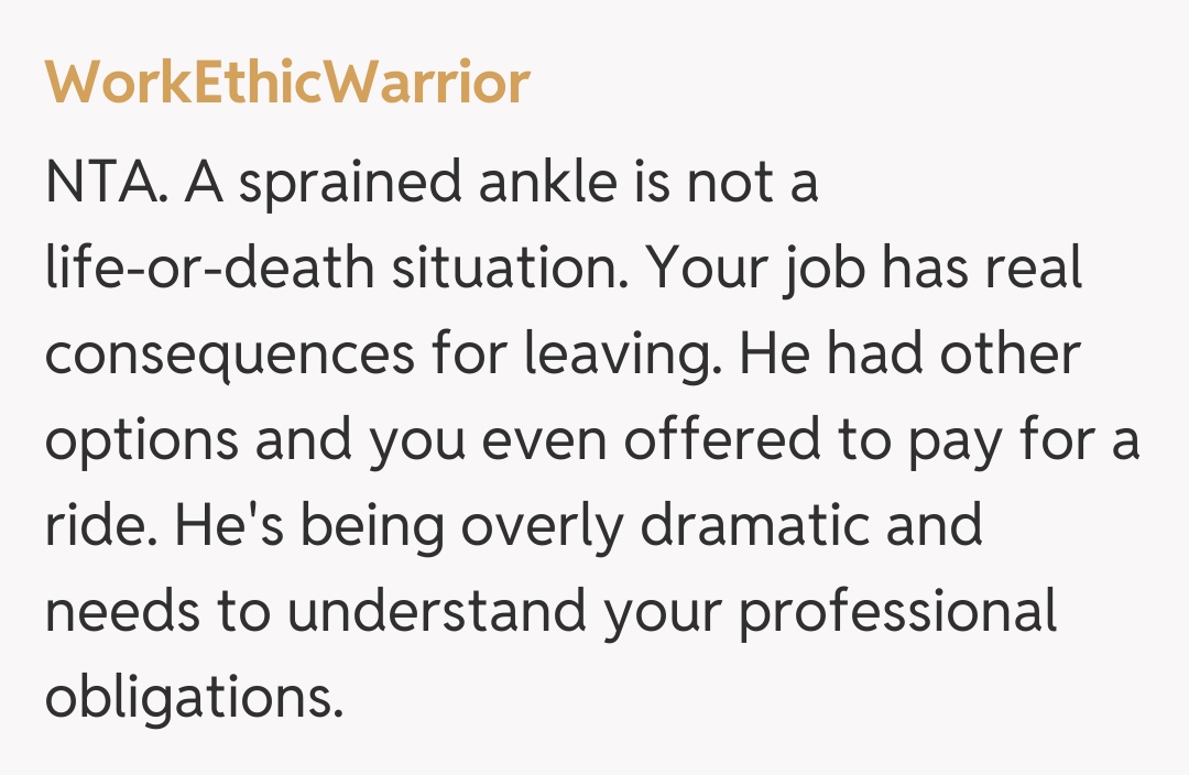 Comentariu de la WorkEthicWarrior