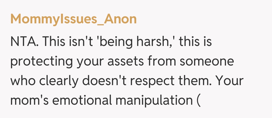 Comentariu de la MommyIssues_Anon