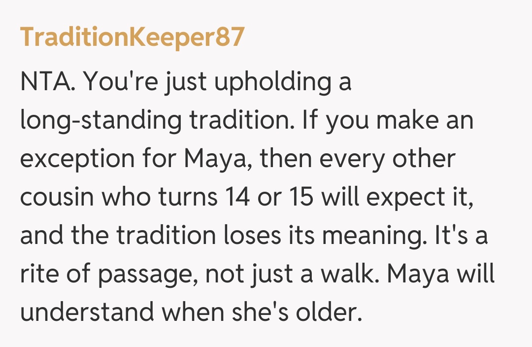 Comentariu de la TraditionKeeper87