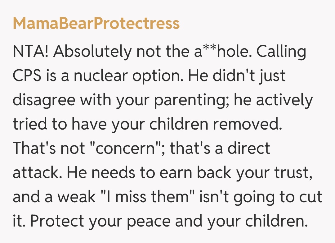 Comentariu de la MamaBearProtectress