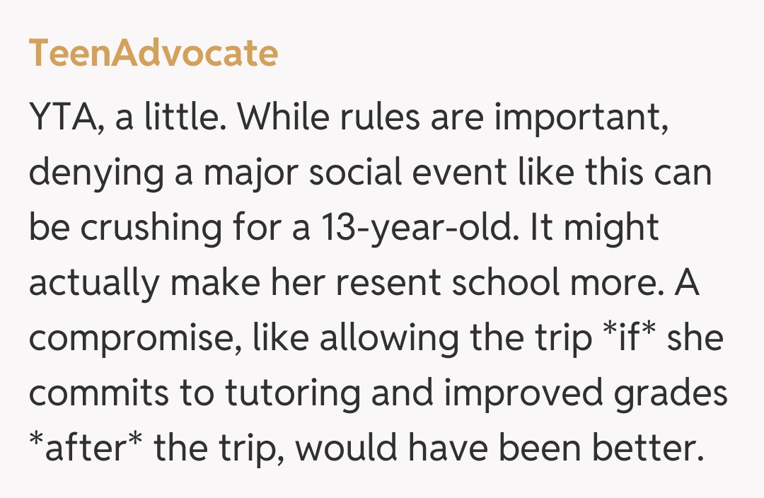 Comentariu de la TeenAdvocate