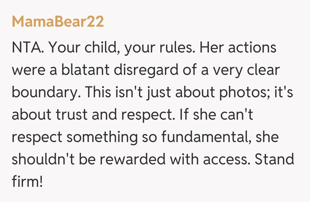 Comentariu de la MamaBear22