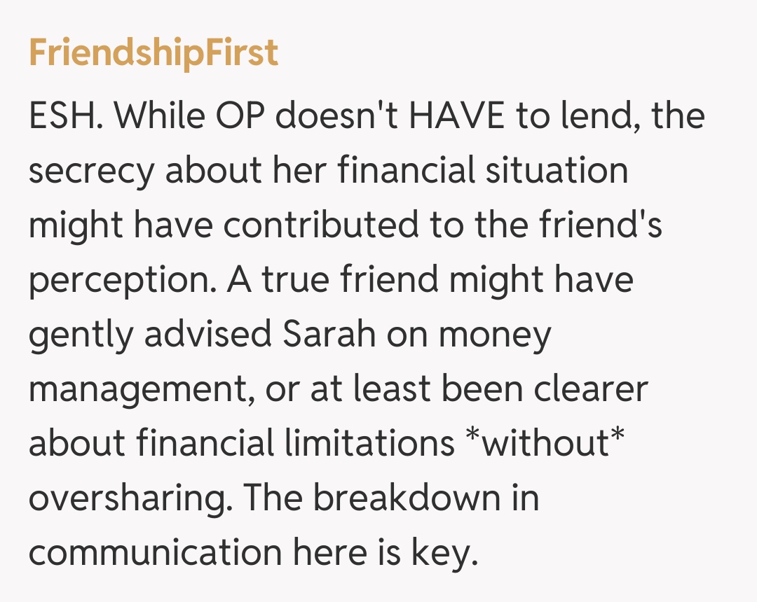 Comentariu de la FriendshipFirst