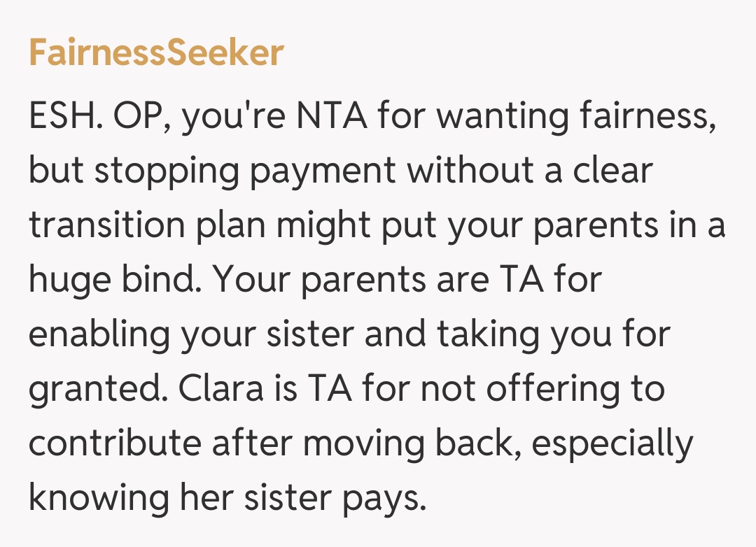 Comentariu de la FairnessSeeker