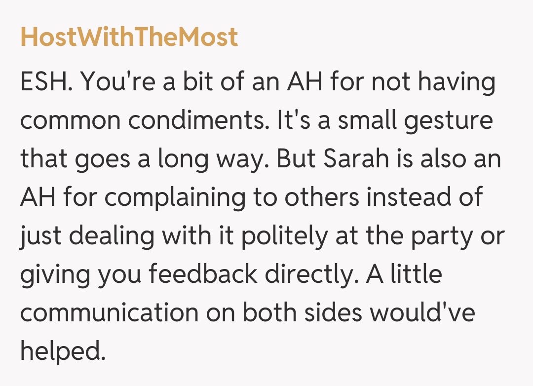 Comentariu de la HostWithTheMost
