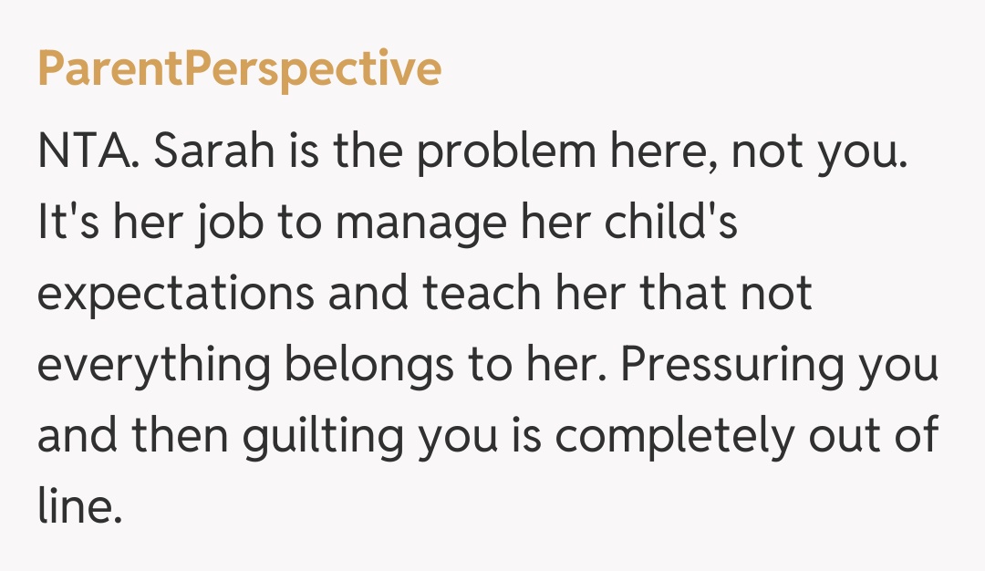 Comentariu de la ParentPerspective