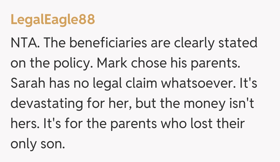 Comentariu de la LegalEagle88