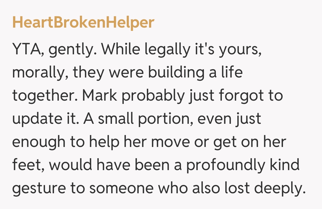 Comentariu de la HeartBrokenHelper