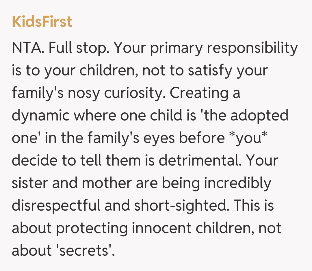 Comentariu de la KidsFirst