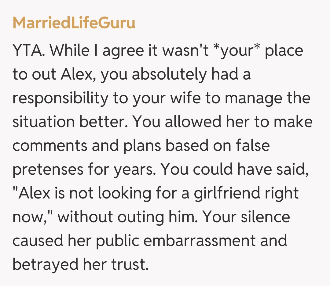 Comentariu de la MarriedLifeGuru