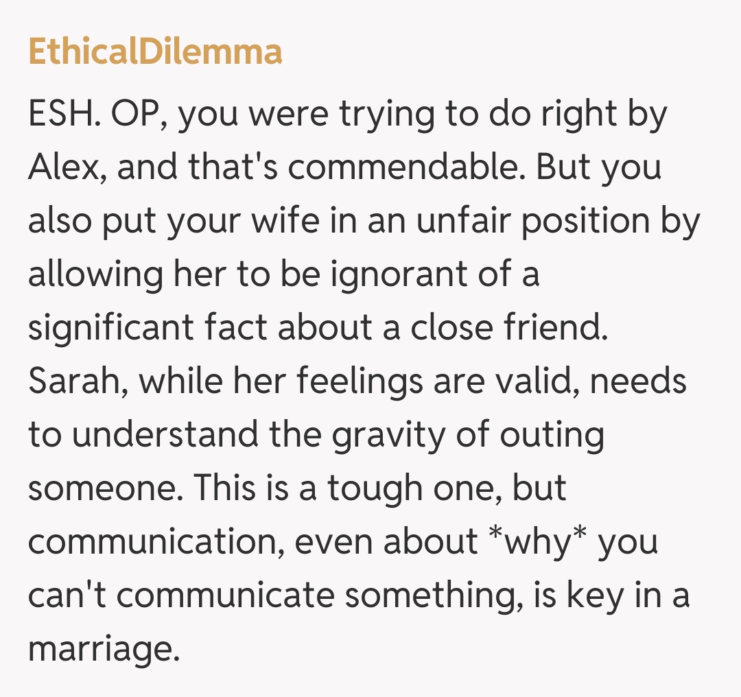 Comentariu de la EthicalDilemma