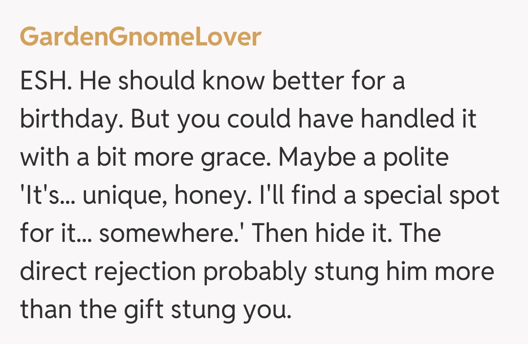 Comentariu de la GardenGnomeLover