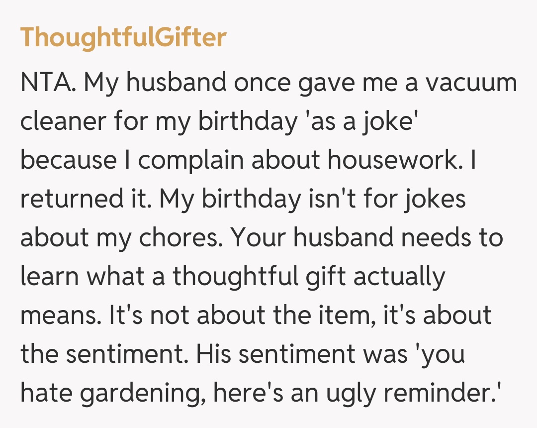 Comentariu de la ThoughtfulGifter