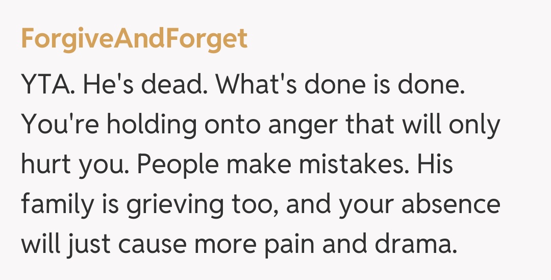 Comentariu de la ForgiveAndForget
