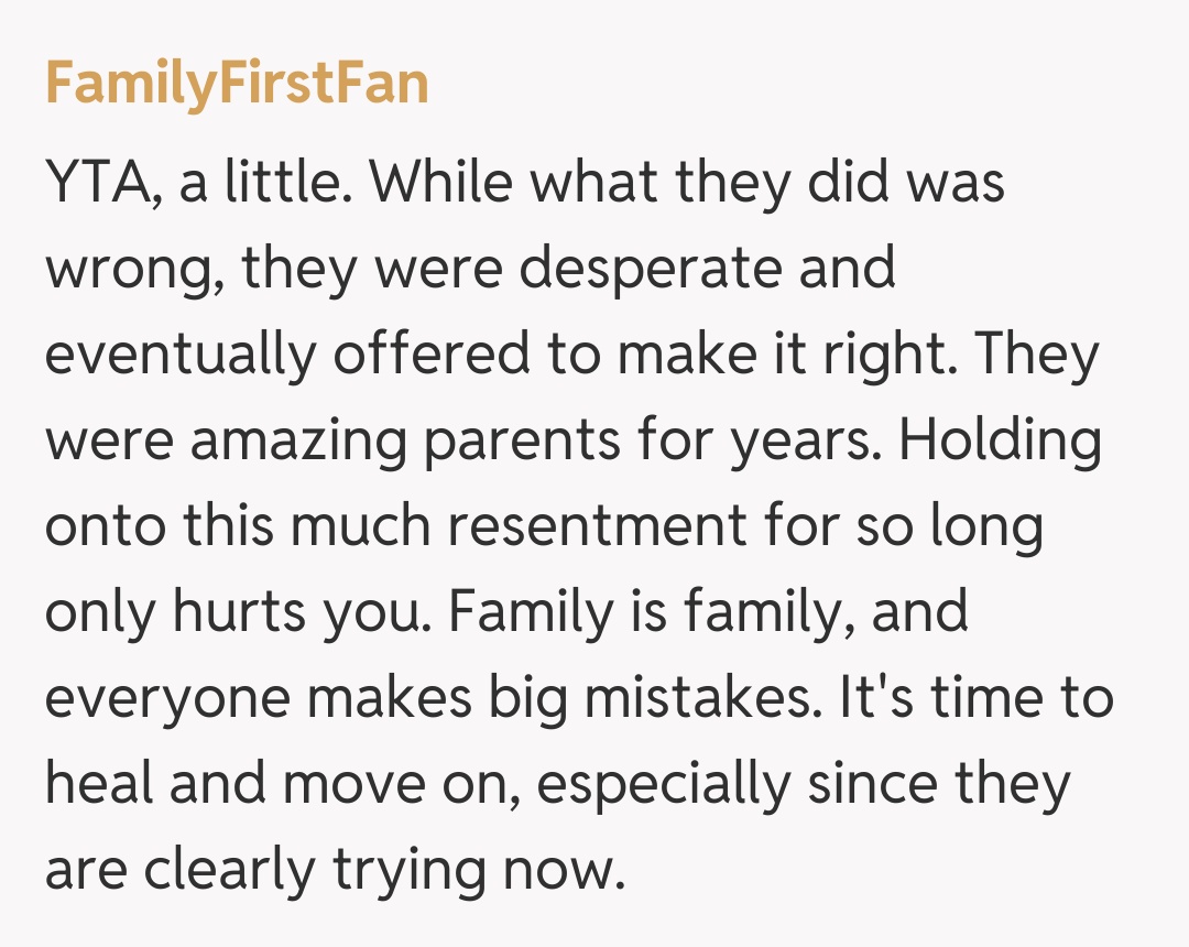 Comentariu de la FamilyFirstFan