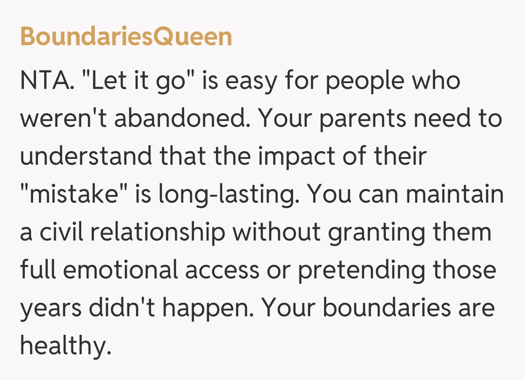 Comentariu de la BoundariesQueen