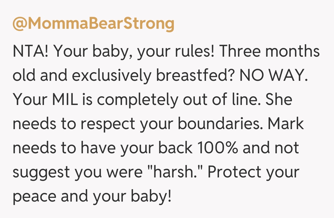 Comentariu de la @MommaBearStrong