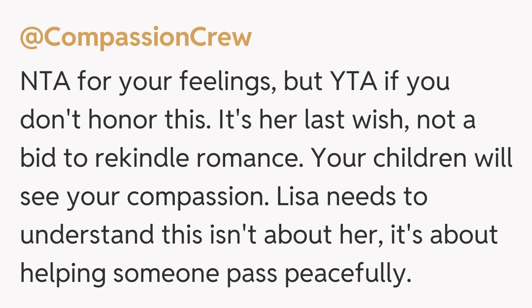 Comentariu de la @CompassionCrew