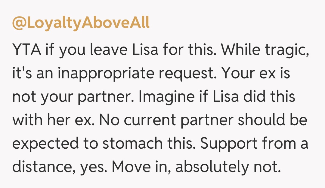 Comentariu de la @LoyaltyAboveAll