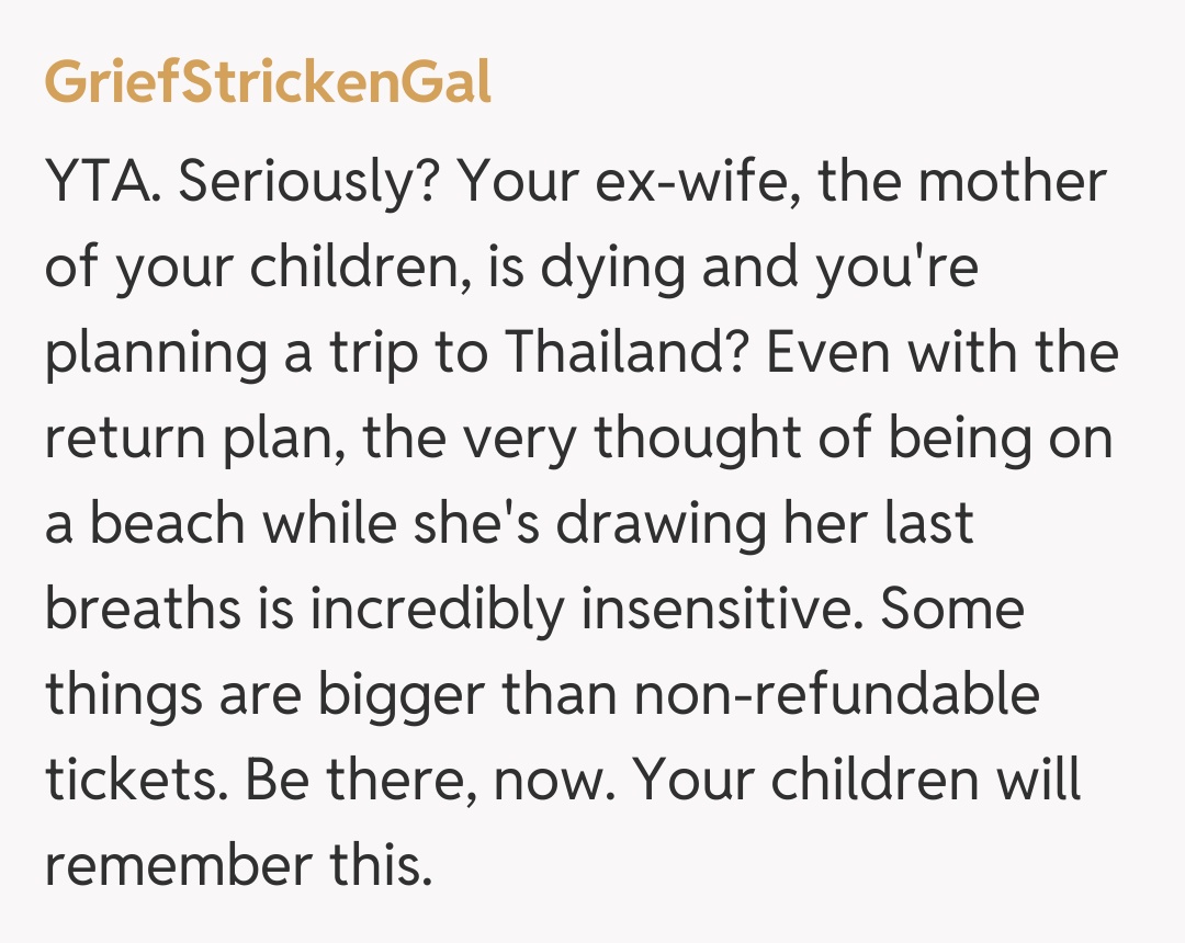 Comentariu de la GriefStrickenGal