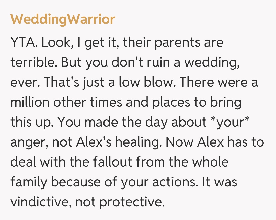 Comentariu de la WeddingWarrior