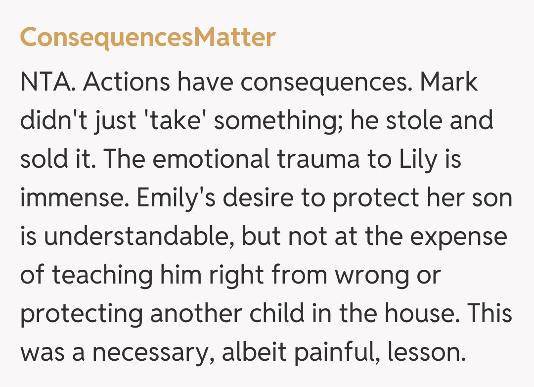 Comentariu de la ConsequencesMatter