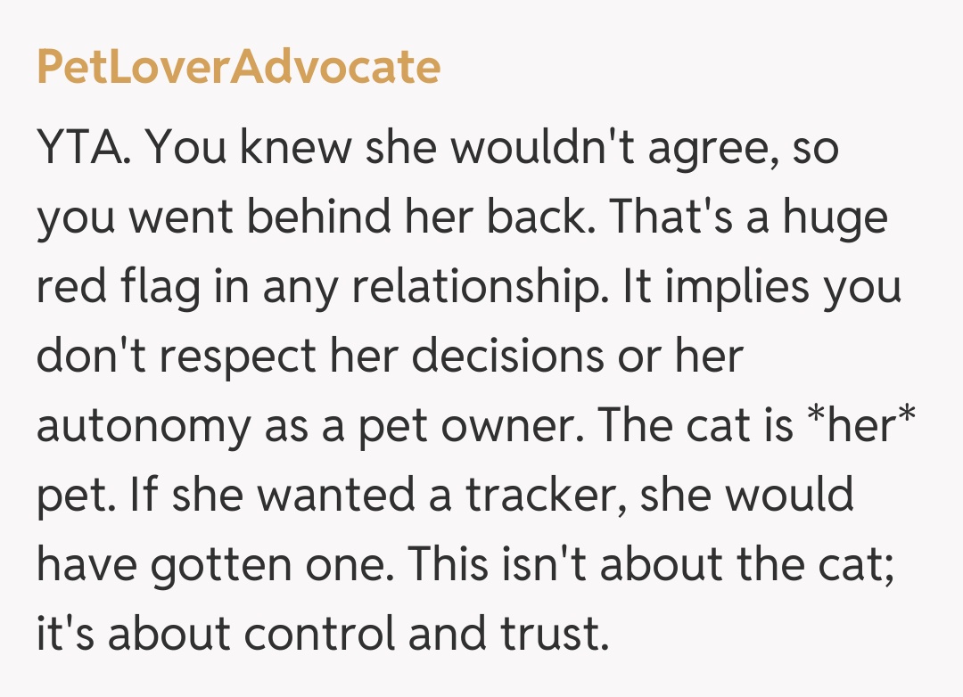 Comentariu de la PetLoverAdvocate
