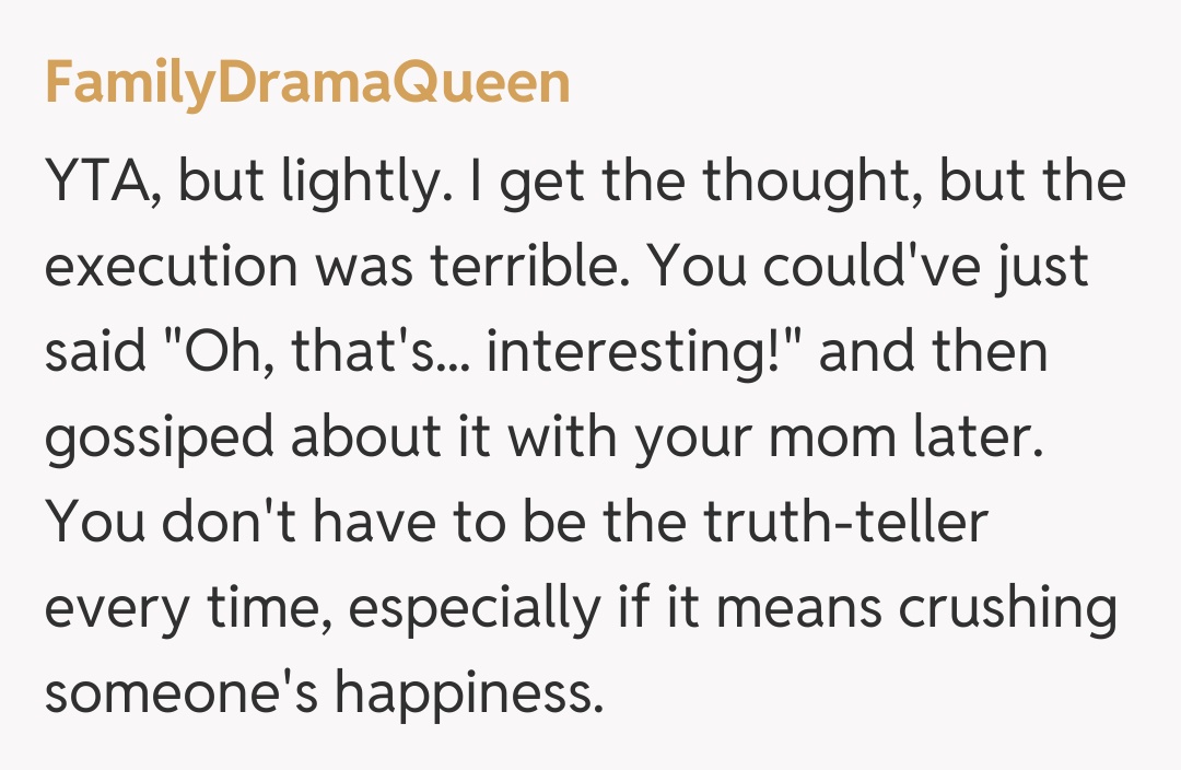 Comentariu de la FamilyDramaQueen