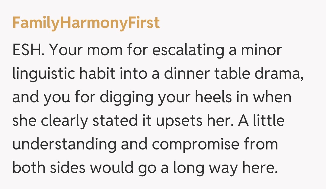Comentariu de la FamilyHarmonyFirst