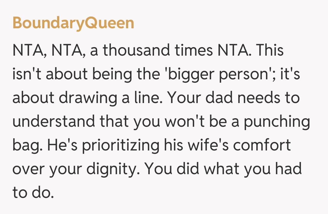 Comentariu de la BoundaryQueen