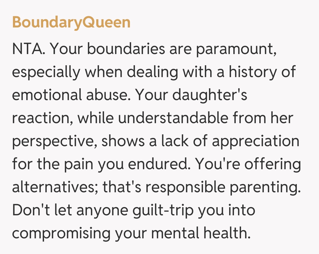 Comentariu de la BoundaryQueen