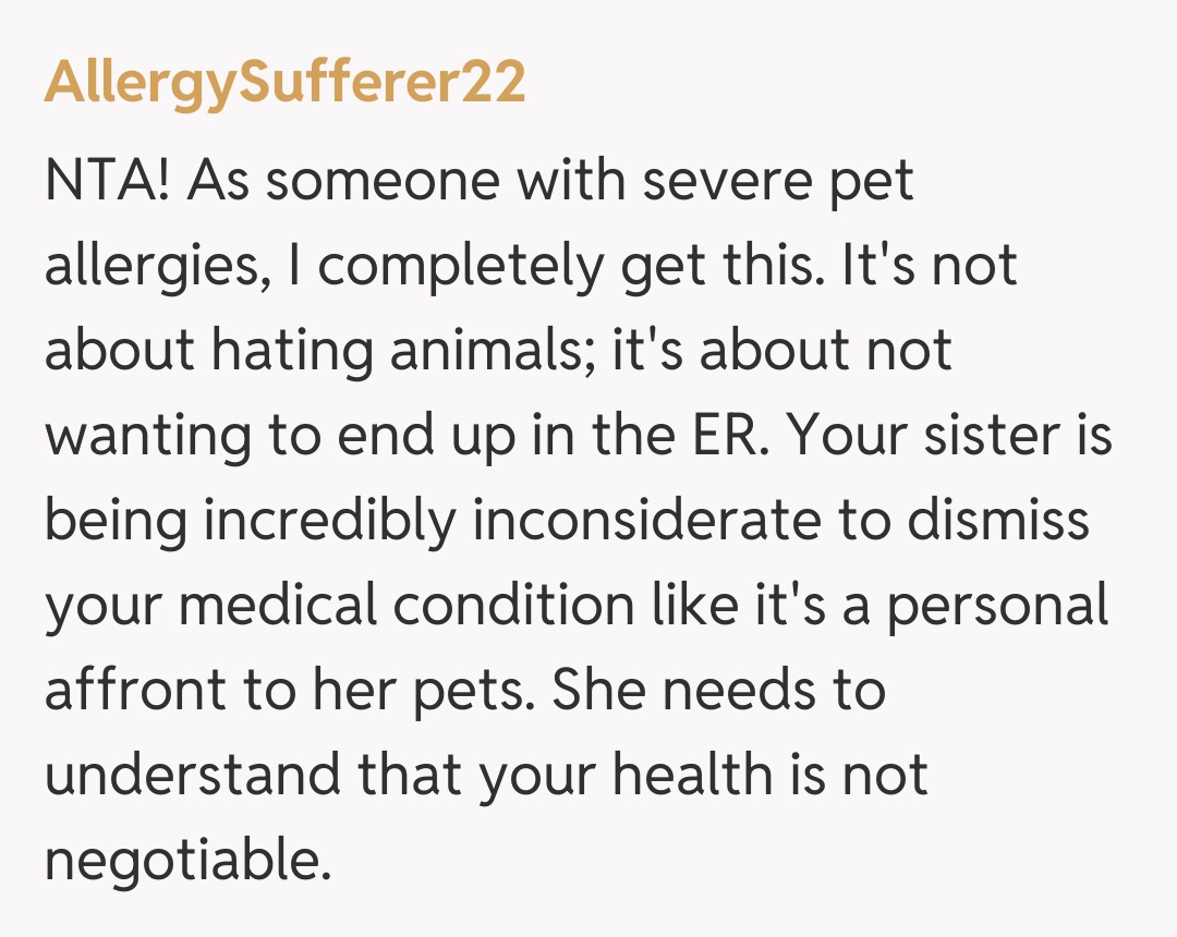 Comentariu de la AllergySufferer22