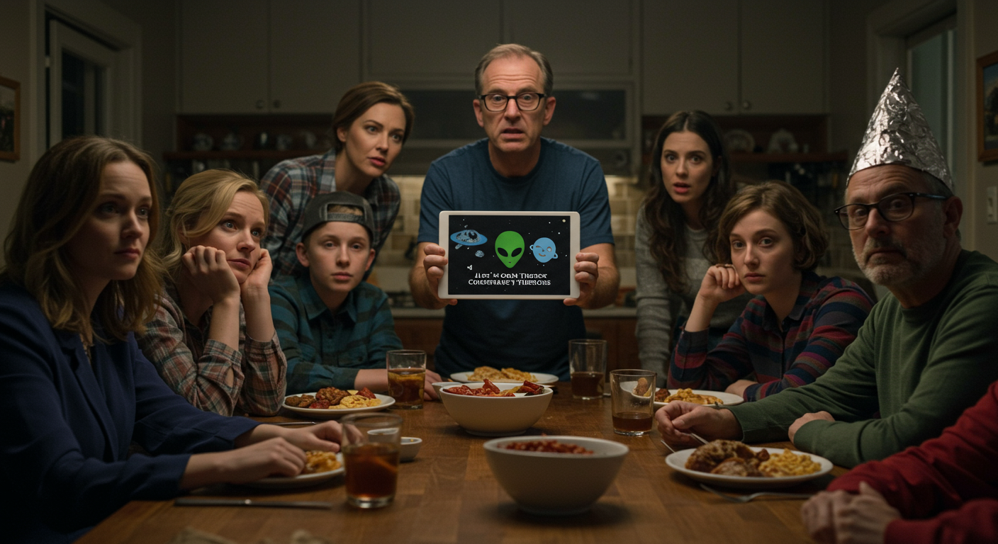 AITA for refusing to attend our family gathering unless someone admits Tesla is in on the alien cover-up?