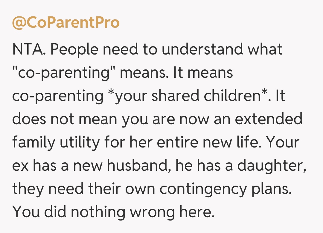Comentariu de la @CoParentPro