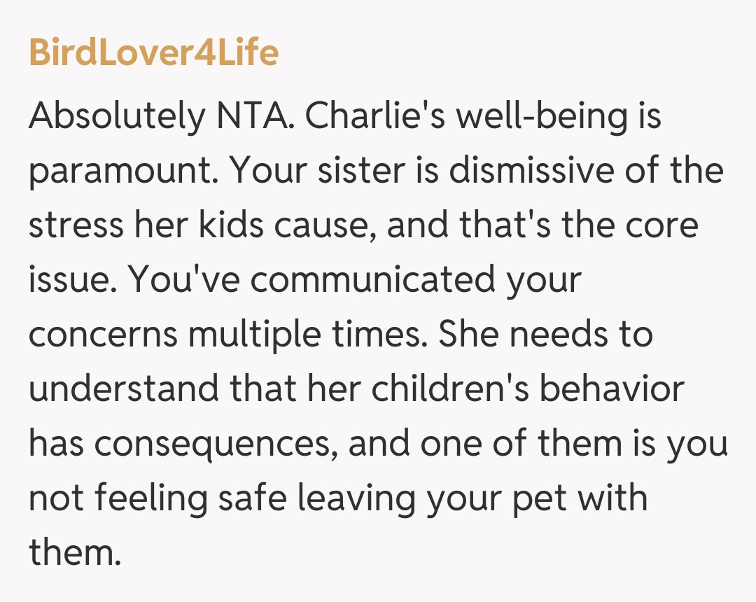 Comentariu de la BirdLover4Life