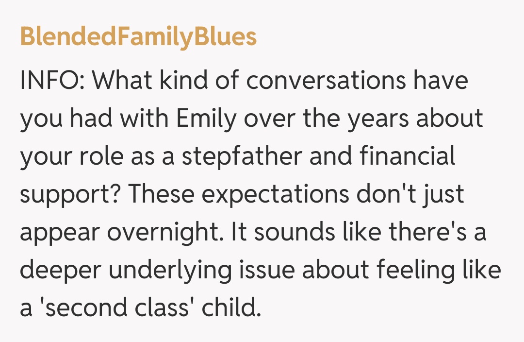 Comentariu de la BlendedFamilyBlues