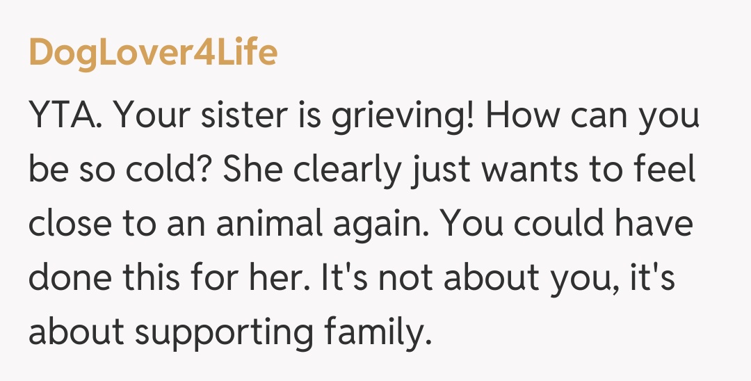Comentariu de la DogLover4Life