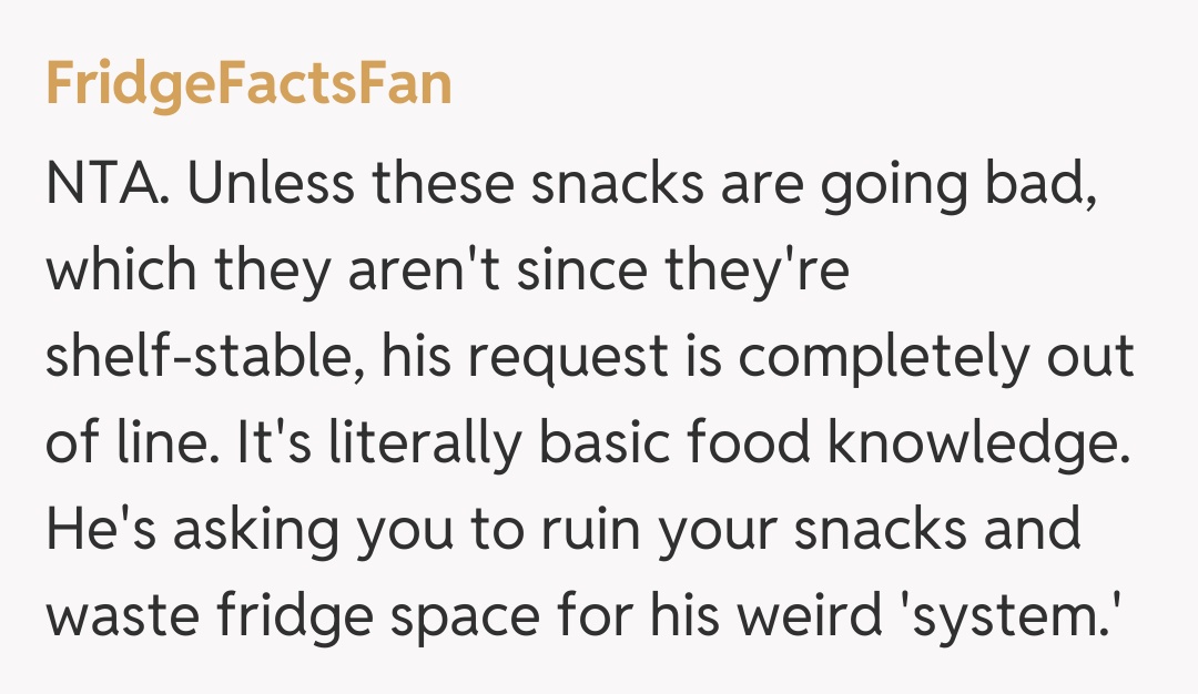 Comentariu de la FridgeFactsFan
