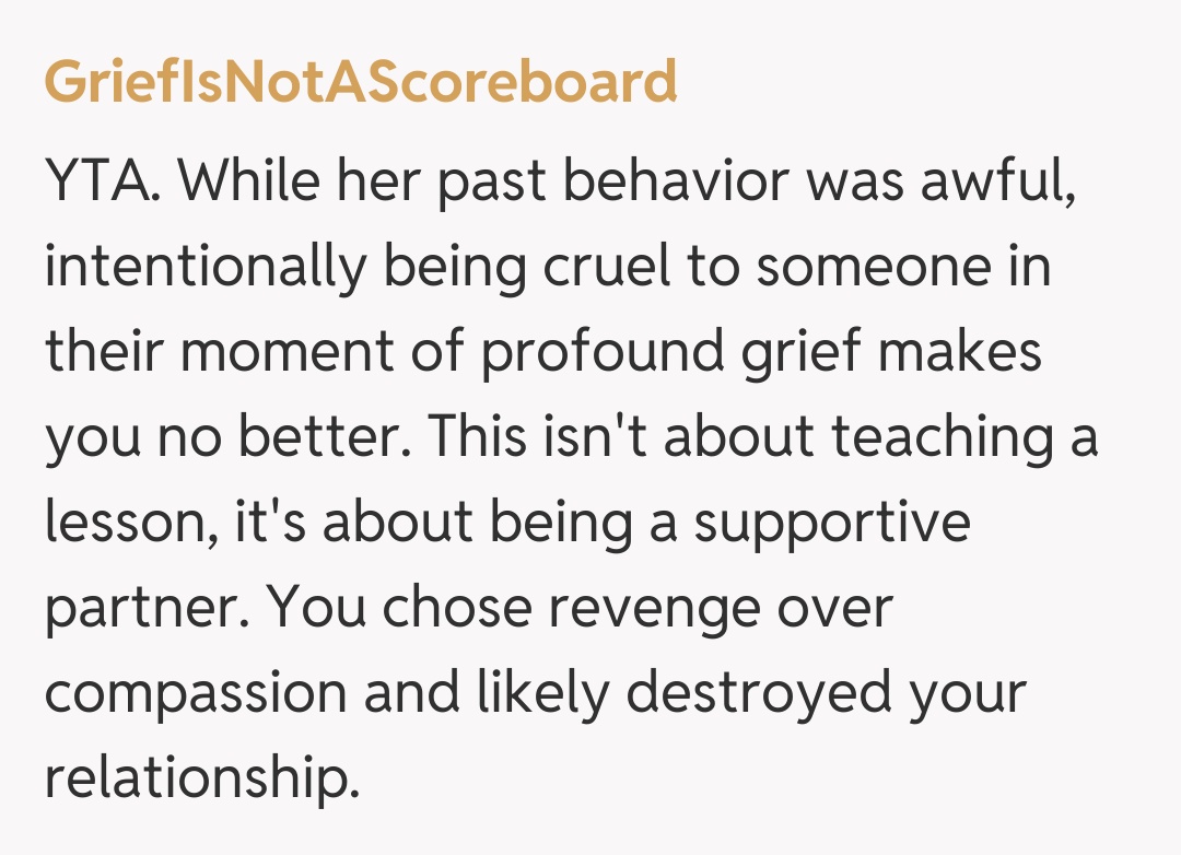 Comentariu de la GriefIsNotAScoreboard
