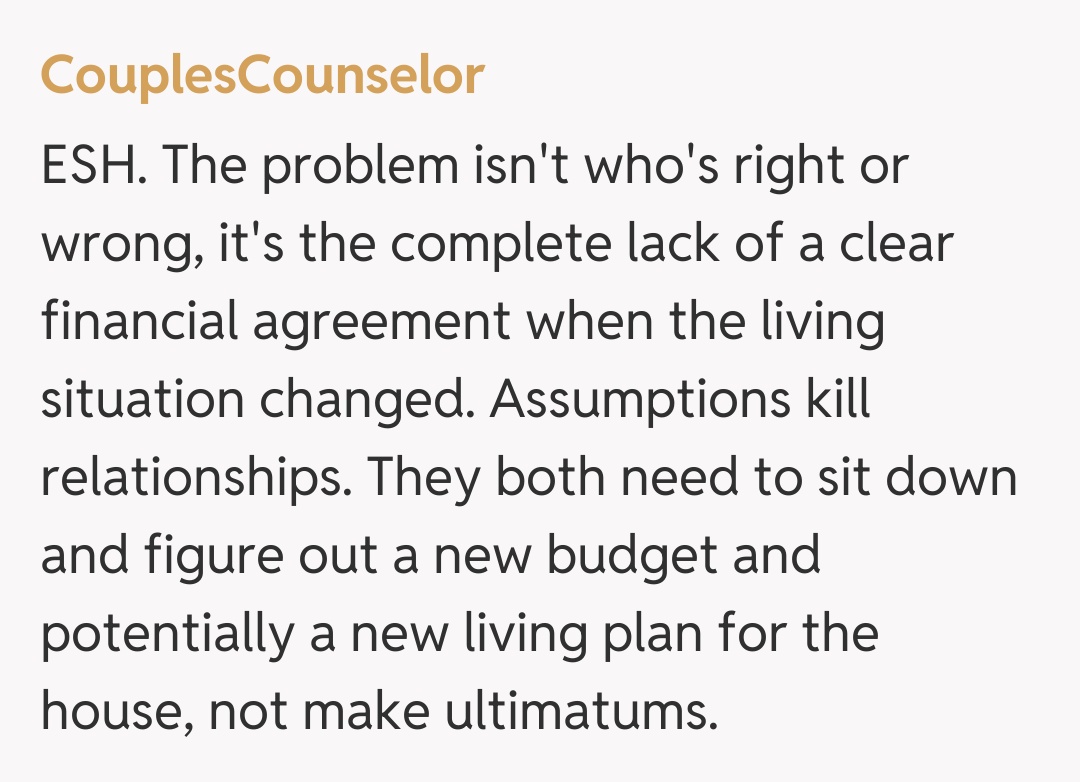 Comentariu de la CouplesCounselor