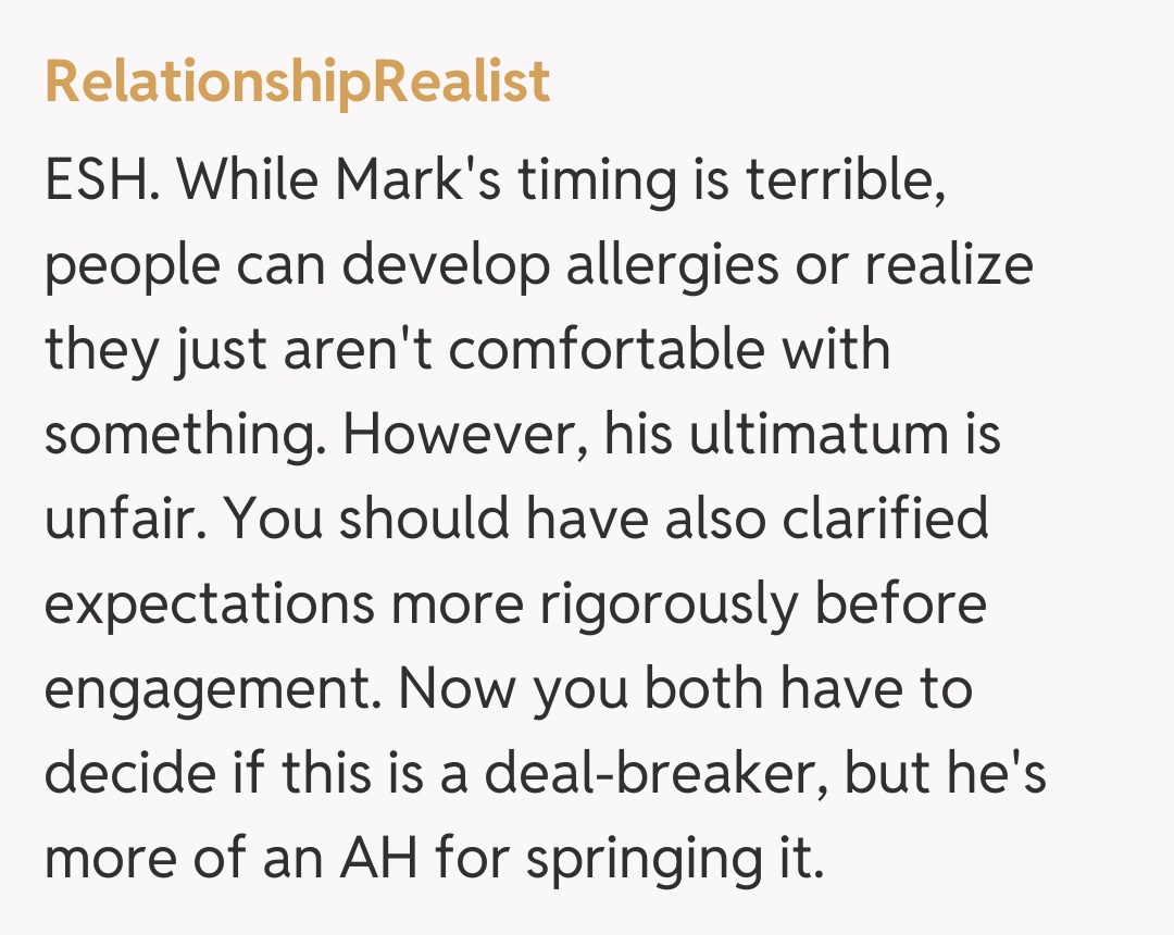 Comentariu de la RelationshipRealist