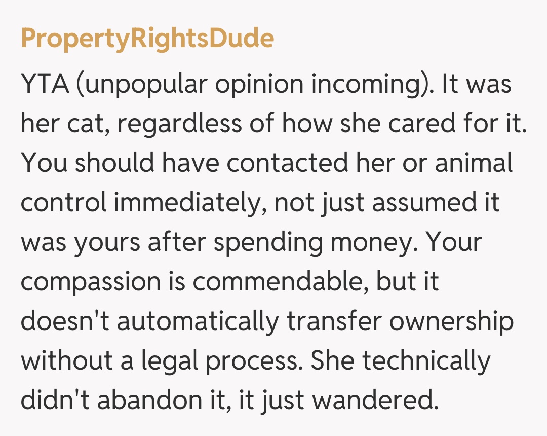 Comentariu de la PropertyRightsDude