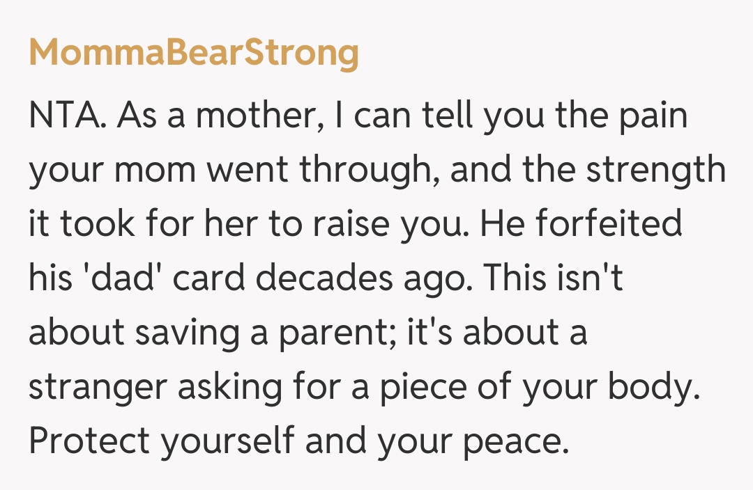 Comentariu de la MommaBearStrong