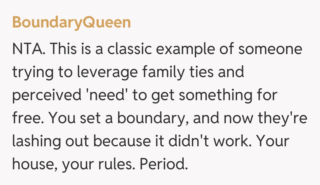 Comentariu de la BoundaryQueen
