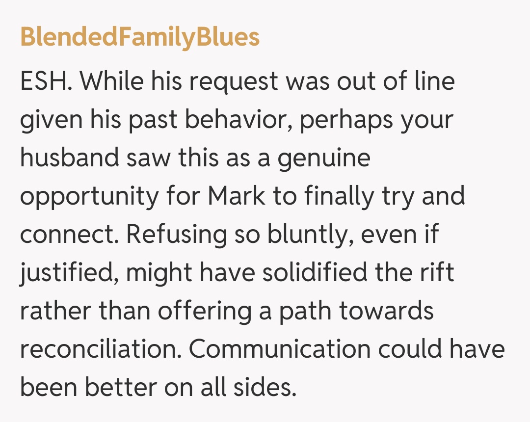 Comentariu de la BlendedFamilyBlues