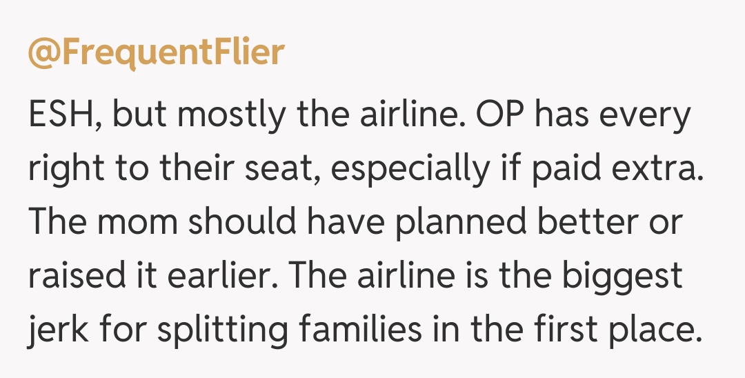 Comentariu de la @FrequentFlier