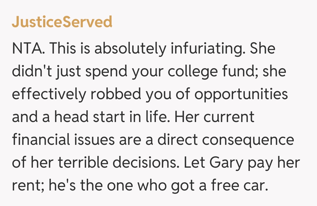 Comentariu de la JusticeServed