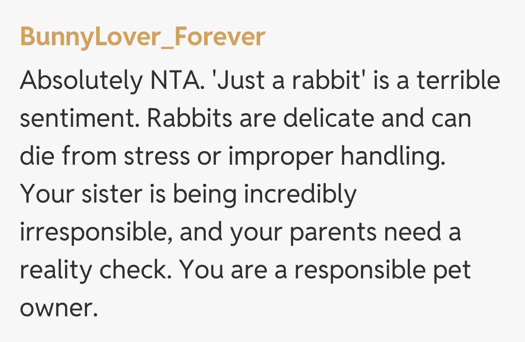 Comentariu de la BunnyLover_Forever