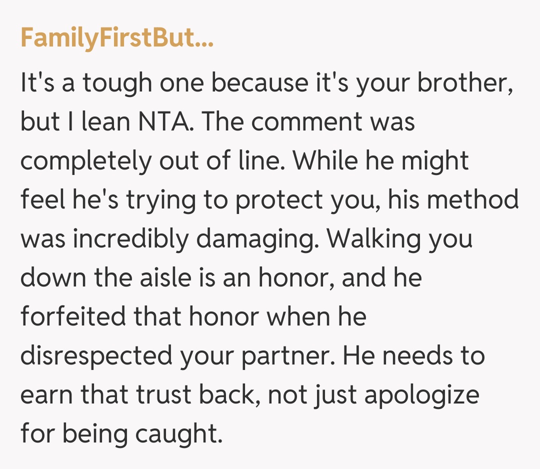 Comentariu de la FamilyFirstBut...