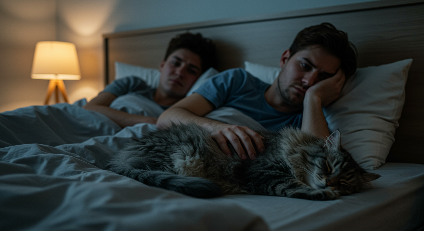AITA for refusing to let my cat sleep in our bed — even though my girlfriend treats him like a baby?
